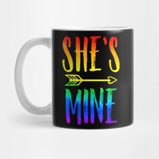 LGBT Pride She's Mine I'm Her Lesbian Couple Mug